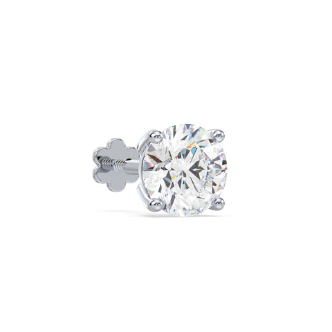 Classic Solitaire Diamond Stud Earrings