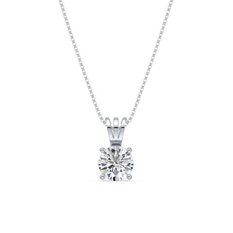 Elegant Solitaire Diamond Pendant
