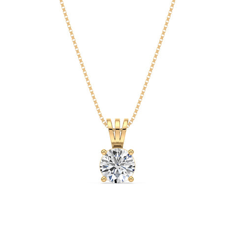 Elegant Solitaire Diamond Pendant