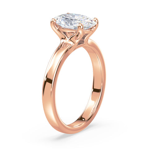 Timeless Oval-Cut Solitaire Diamond Ring