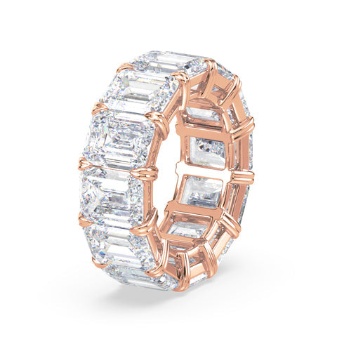 Classic Emerald Diamond Eternity Ring