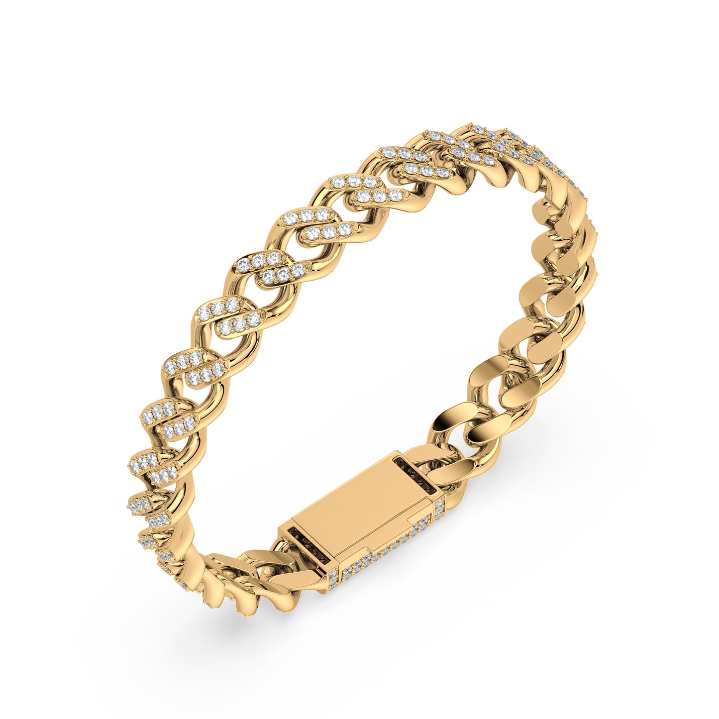 Luxurious Gold Cuban Link Bracelet