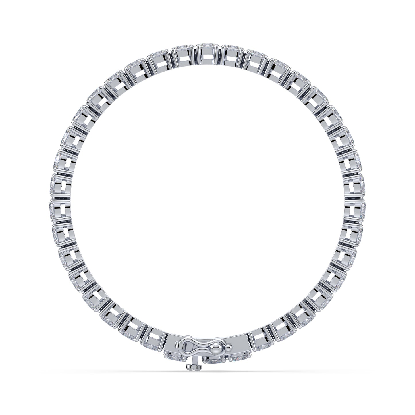 Golden Elegance Diamond Tennis Bracelet