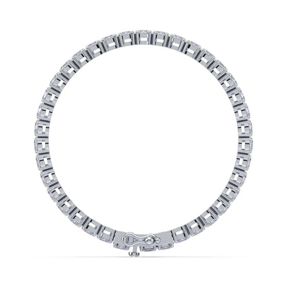 Golden Elegance Diamond Tennis Bracelet