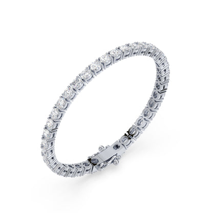 Golden Elegance Diamond Tennis Bracelet