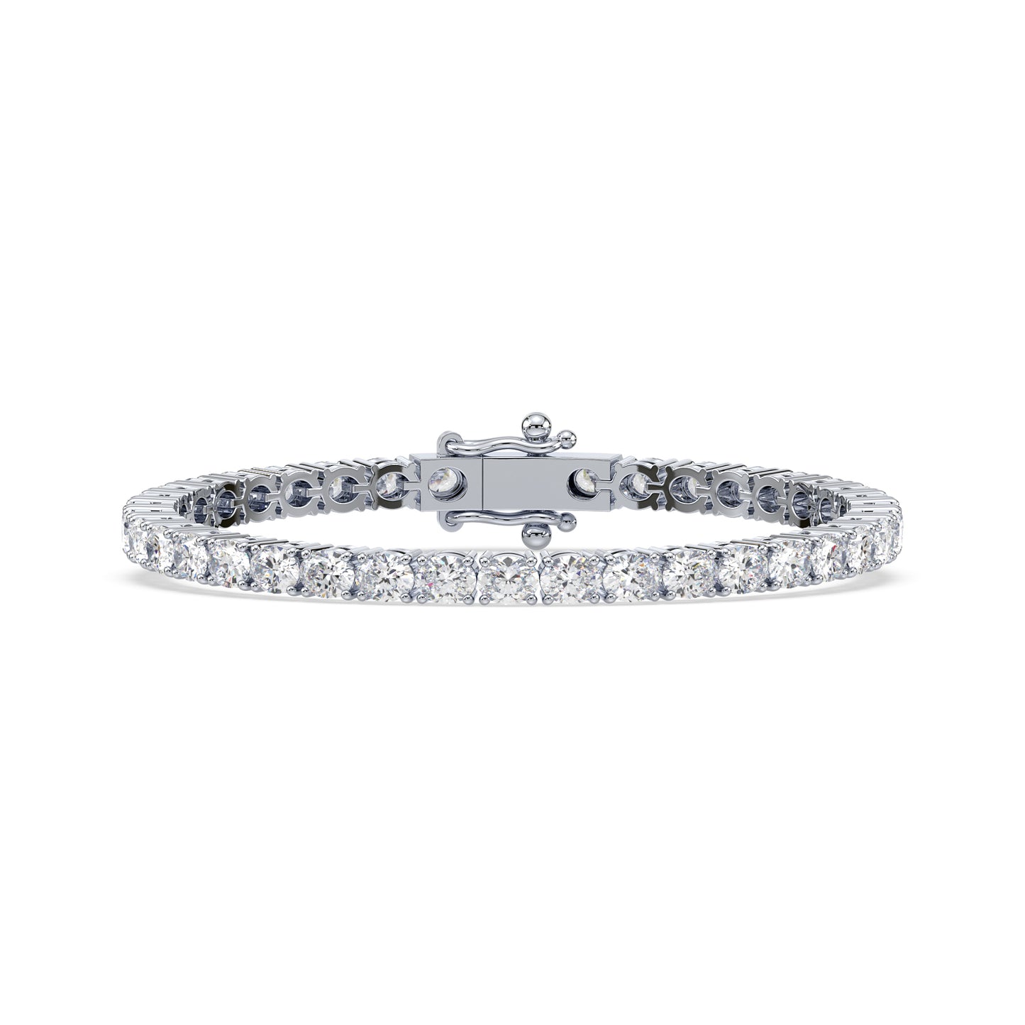 Golden Elegance Diamond Tennis Bracelet