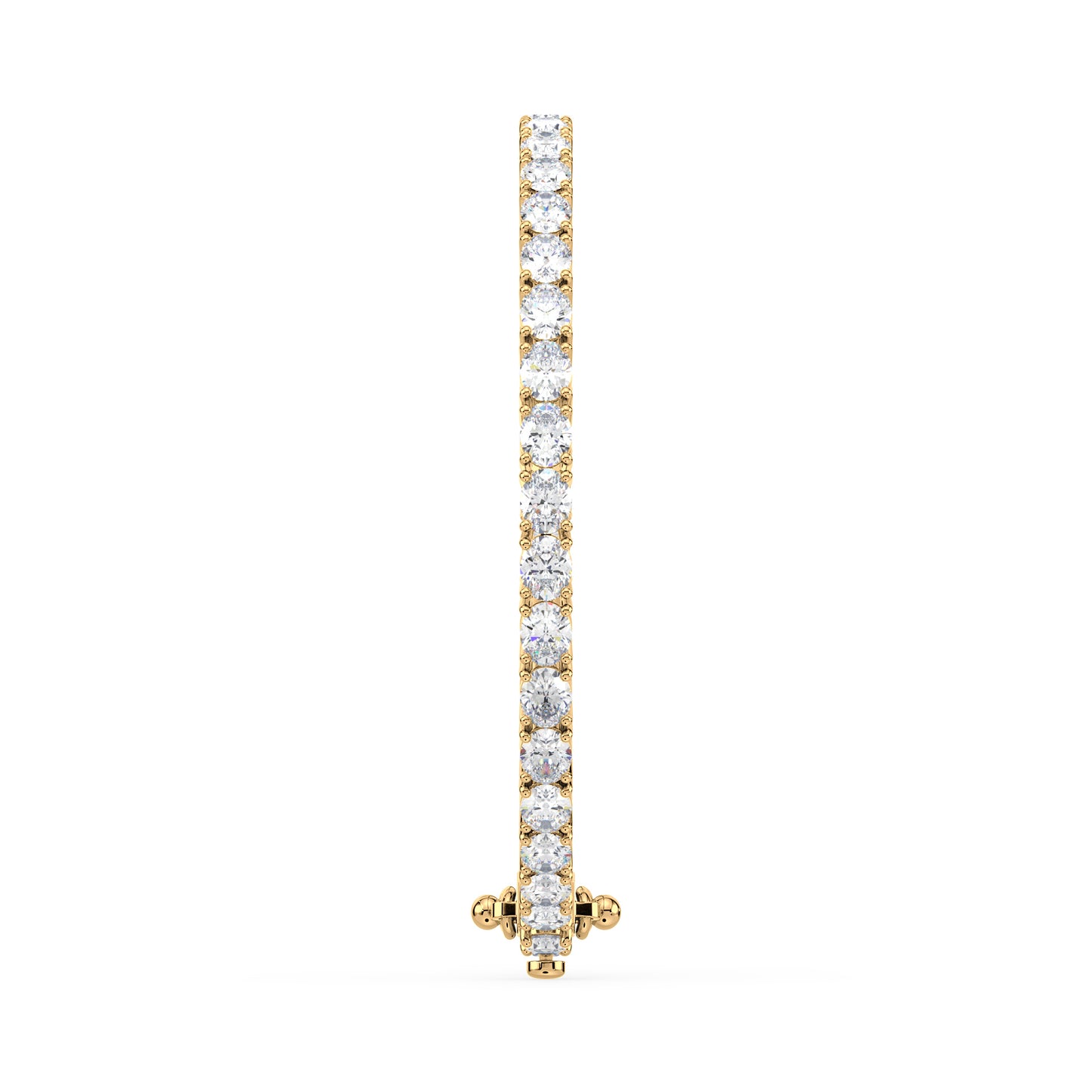 Golden Elegance Diamond Tennis Bracelet