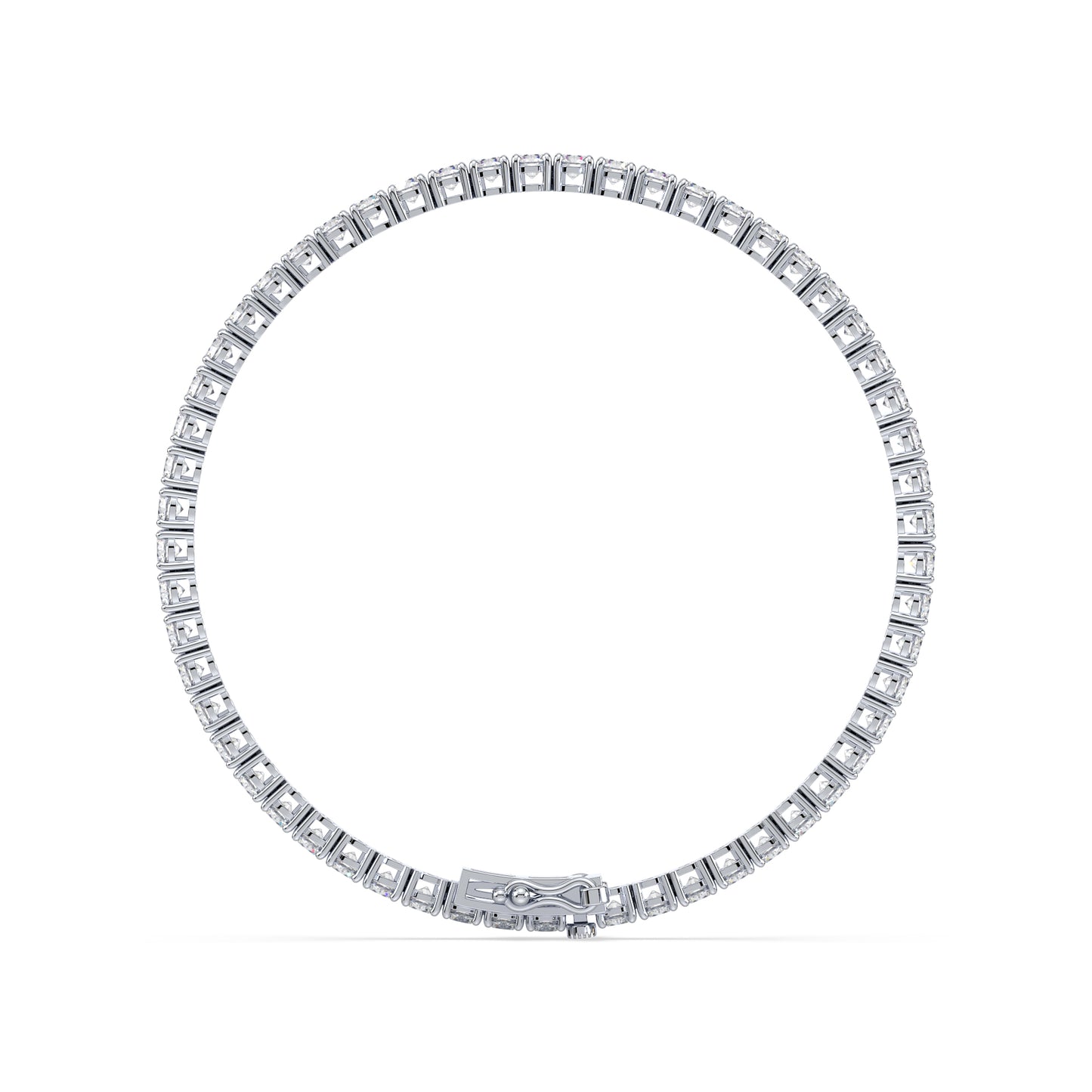 Golden Radiance Diamond Tennis Bracelet