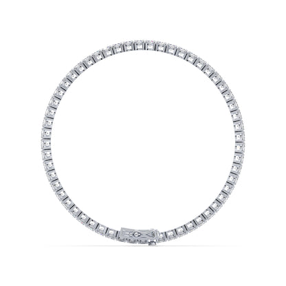 Golden Radiance Diamond Tennis Bracelet