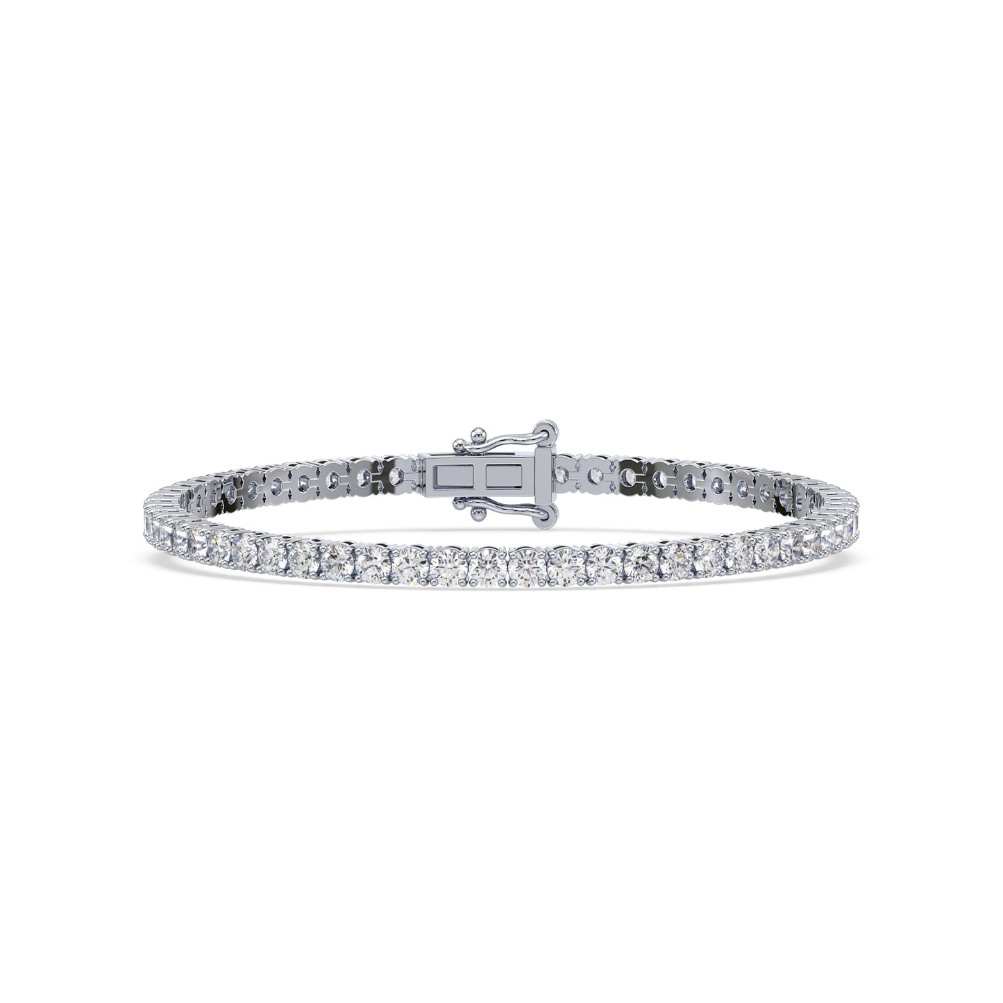 Golden Radiance Diamond Tennis Bracelet