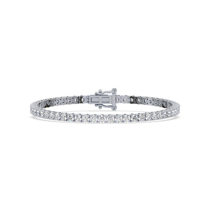 Golden Radiance Diamond Tennis Bracelet
