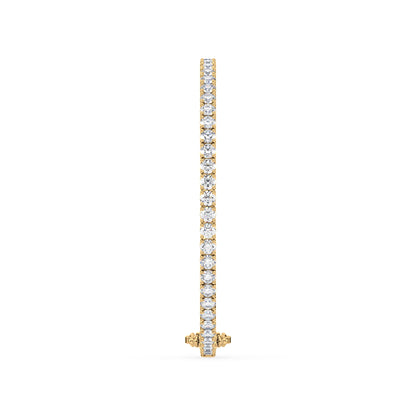 Golden Radiance Diamond Tennis Bracelet