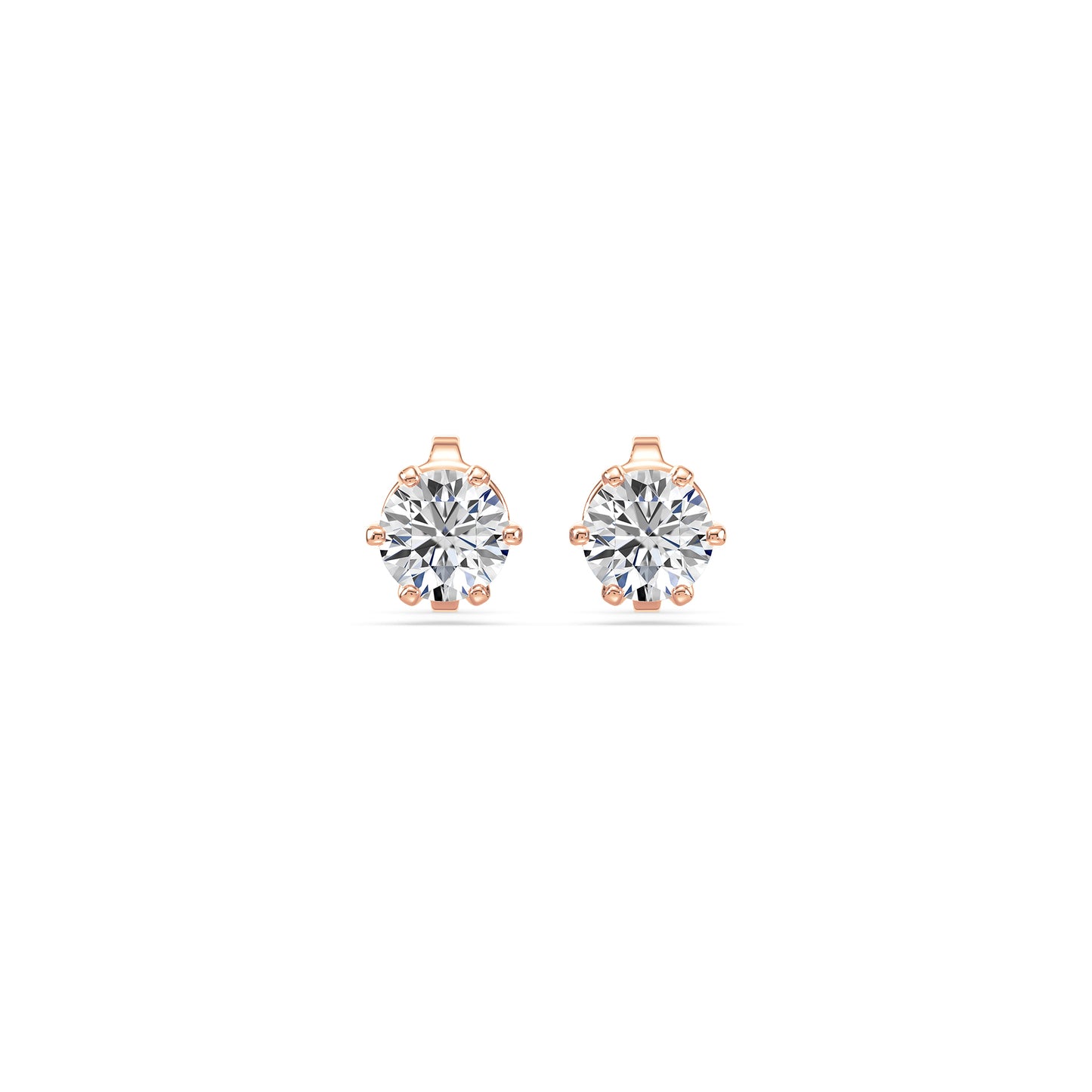 Radiant Solitaire Diamond Studs