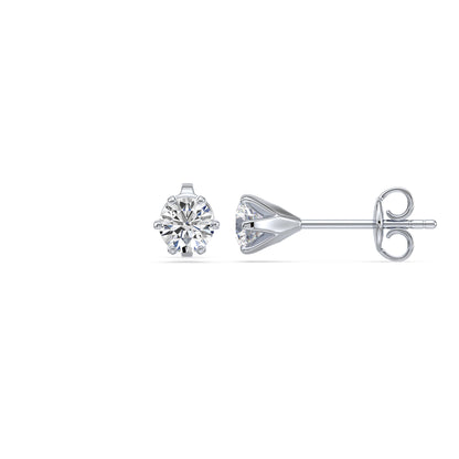 Radiant Solitaire Diamond Studs