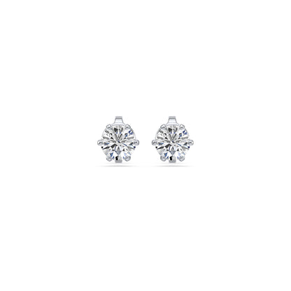 Radiant Solitaire Diamond Studs