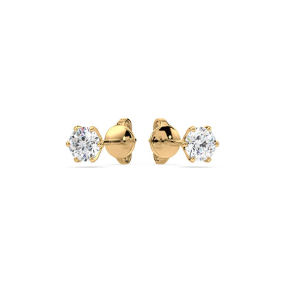 Radiant Solitaire Diamond Studs