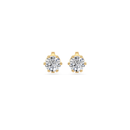 Radiant Solitaire Diamond Studs