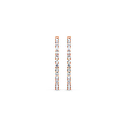 Diamond Hoop Earrings