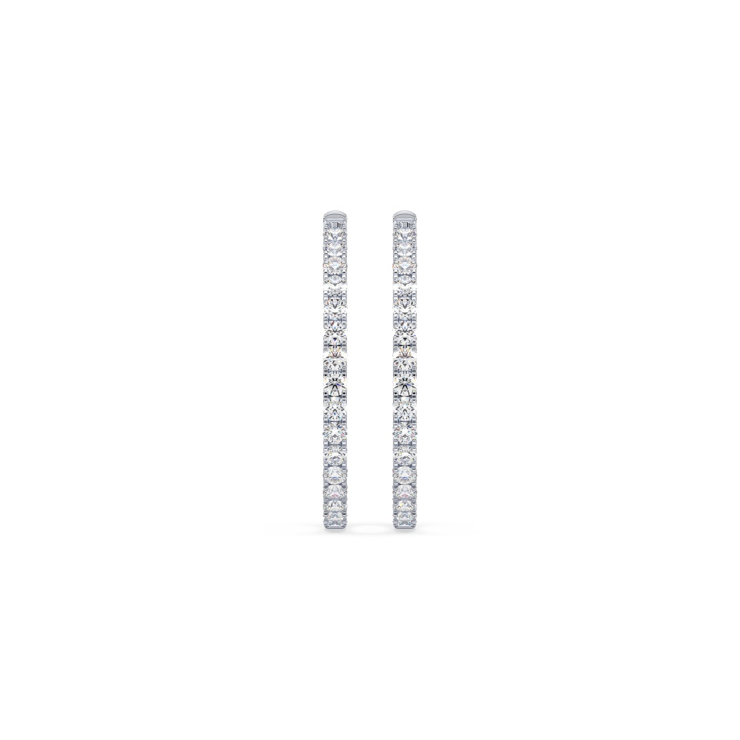Diamond Hoop Earrings