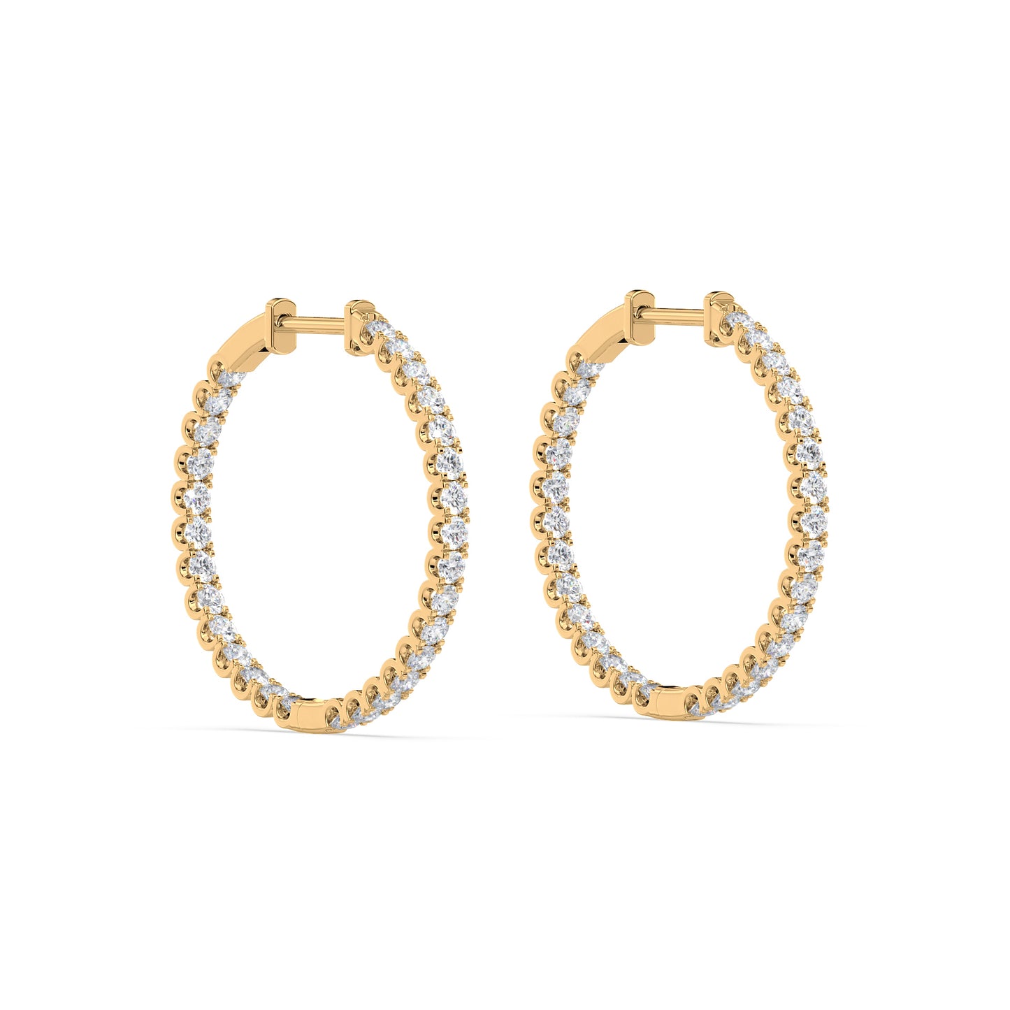 Diamond Hoop Earrings