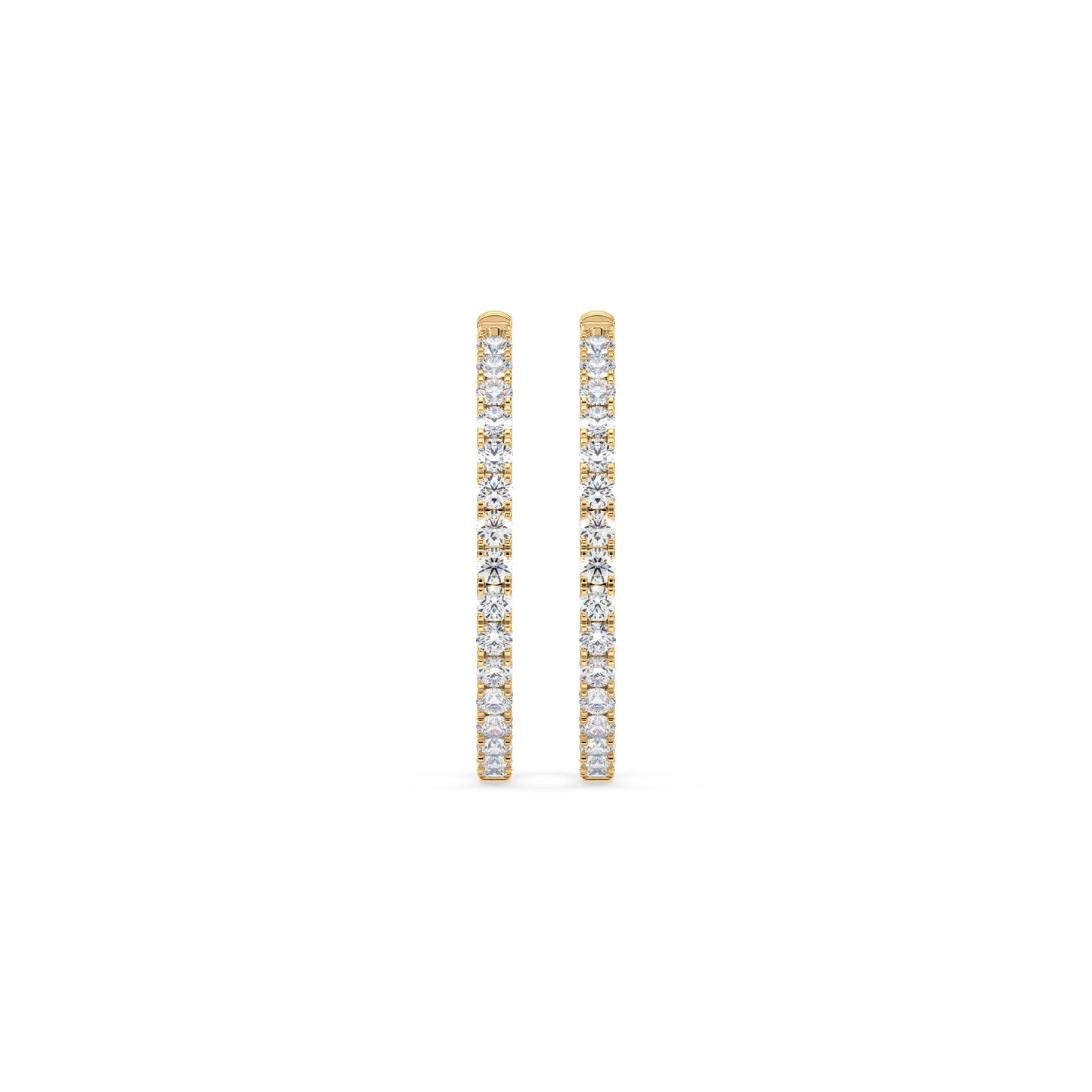 Diamond Hoop Earrings