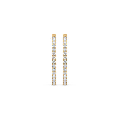 Diamond Hoop Earrings