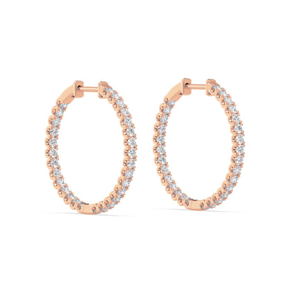 Contemporary Diamond Hoops