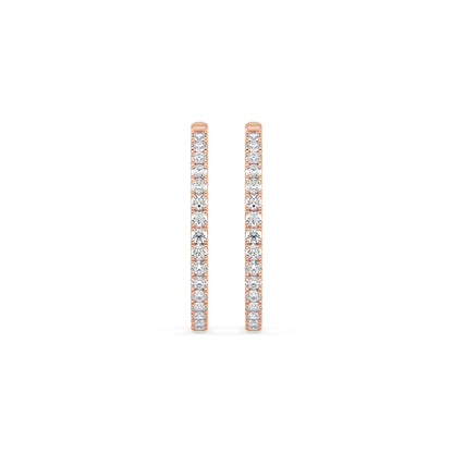 Contemporary Diamond Hoops