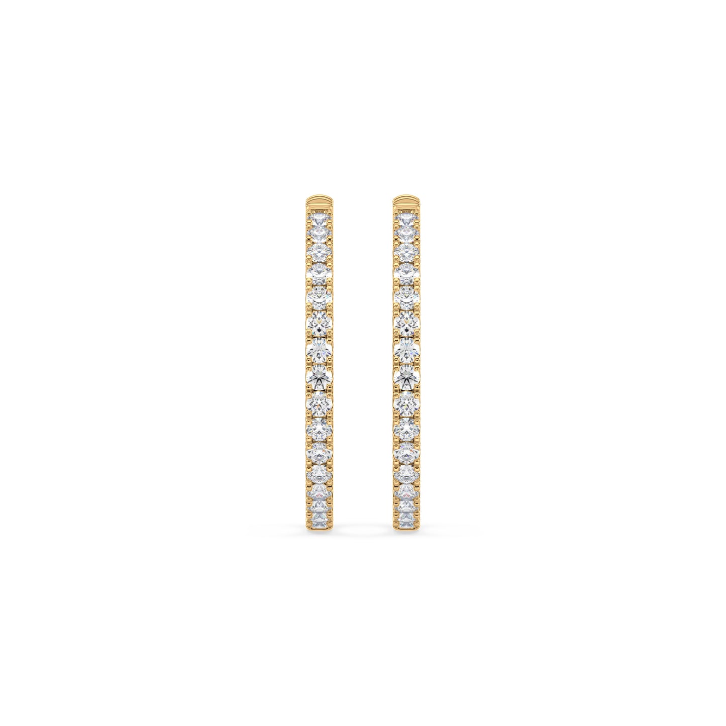 Contemporary Diamond Hoops