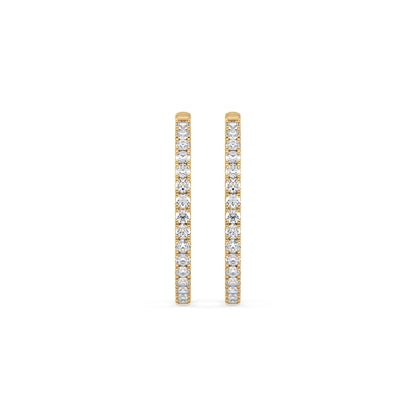 Contemporary Diamond Hoops