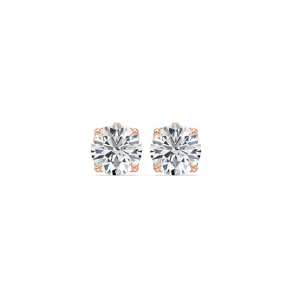 Rose Gold Diamond Studs