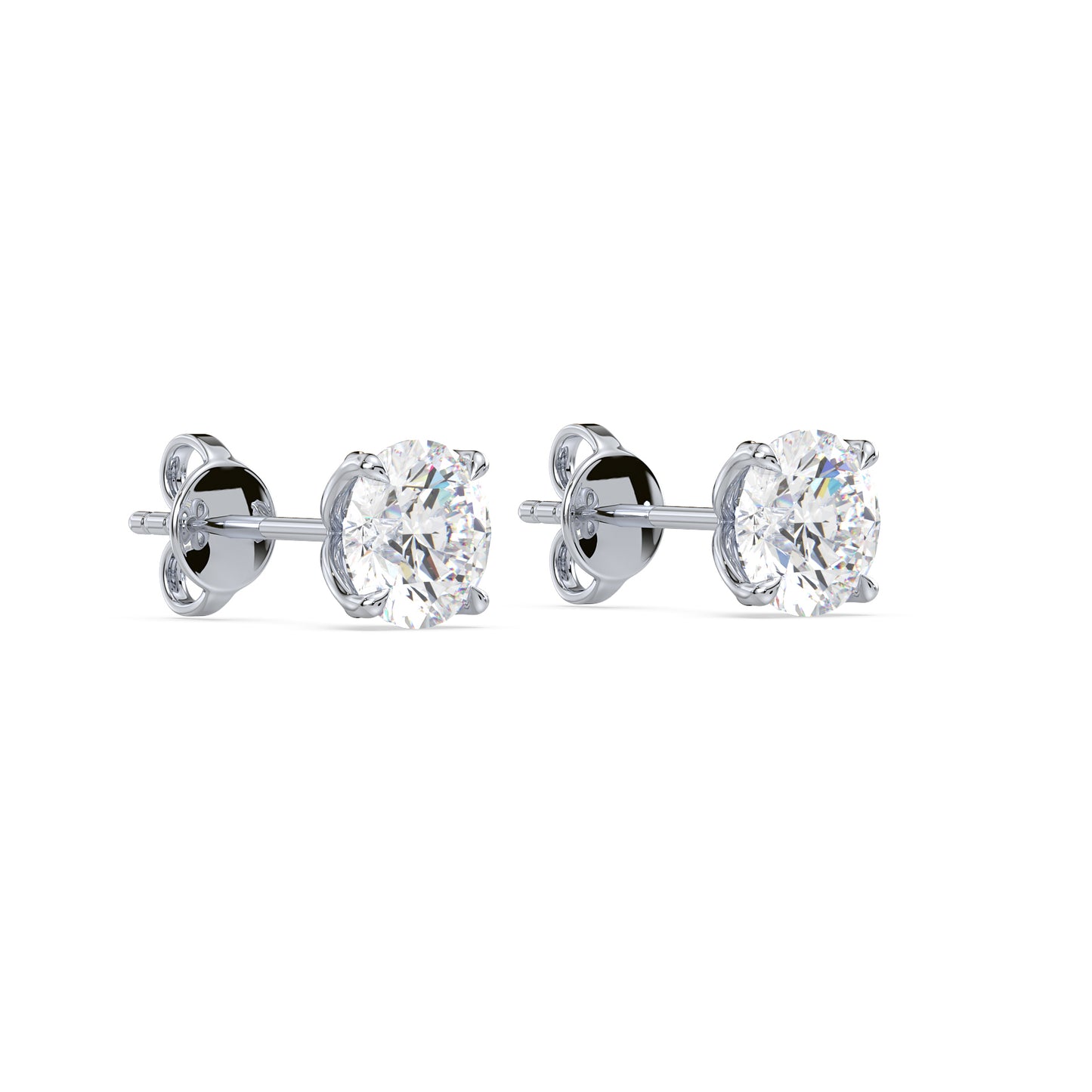 Rose Gold Diamond Studs