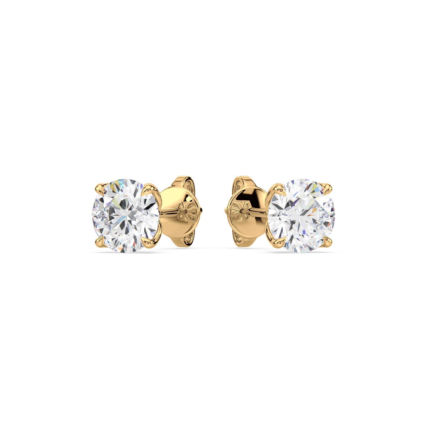 Rose Gold Diamond Studs