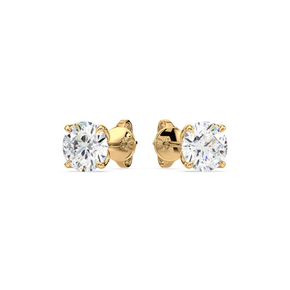 Rose Gold Diamond Studs