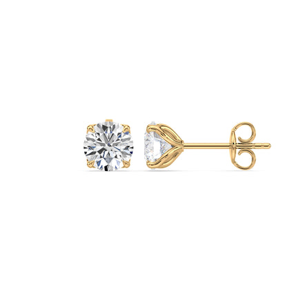 Rose Gold Diamond Studs