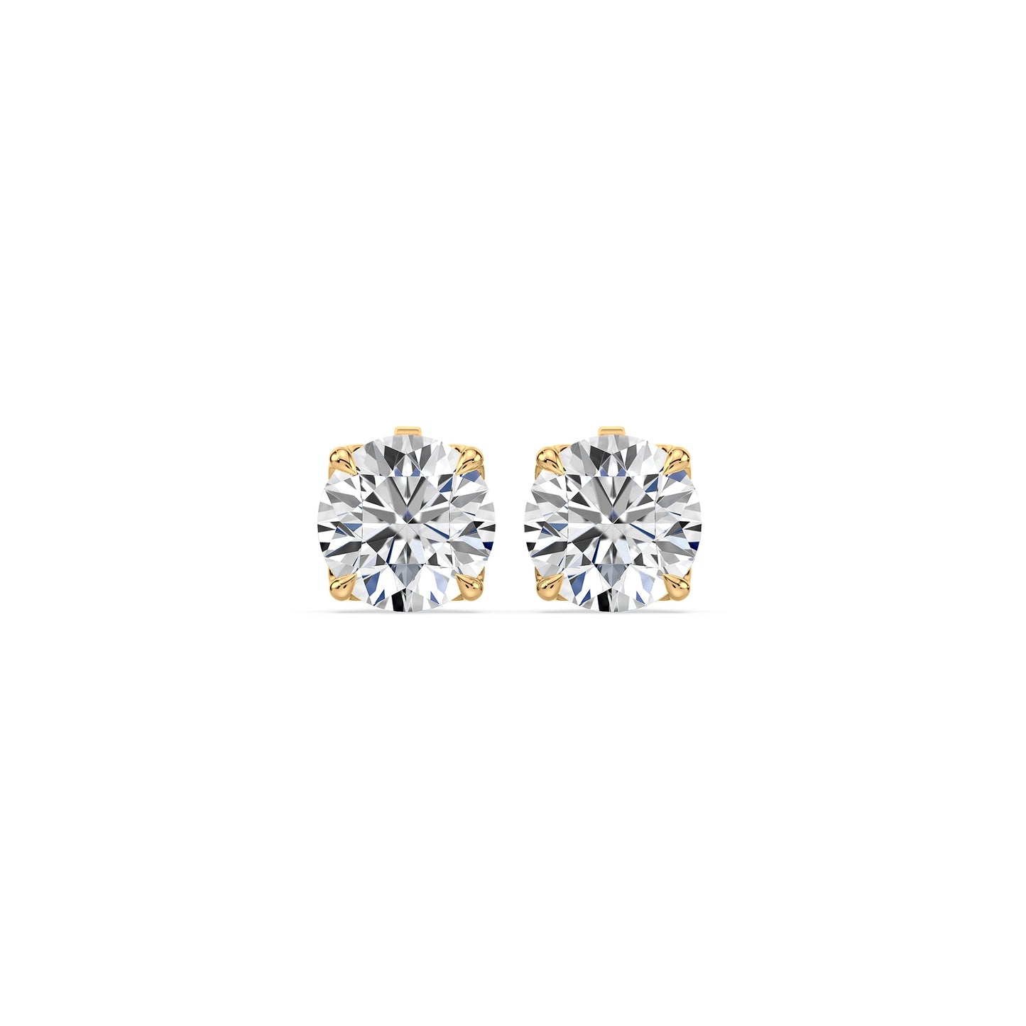 Rose Gold Diamond Studs