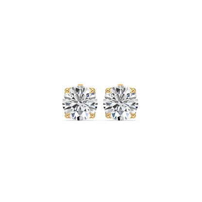 Rose Gold Diamond Studs