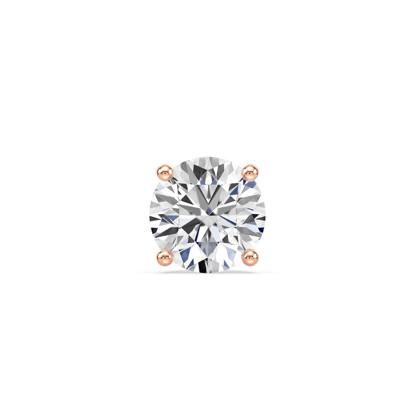 Classic Solitaire Diamond Stud Earrings