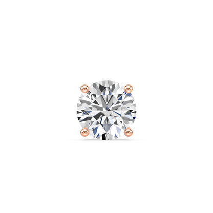 Classic Solitaire Diamond Stud Earrings