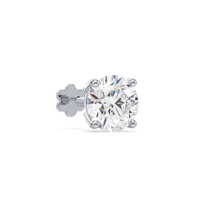 Classic Solitaire Diamond Stud Earrings