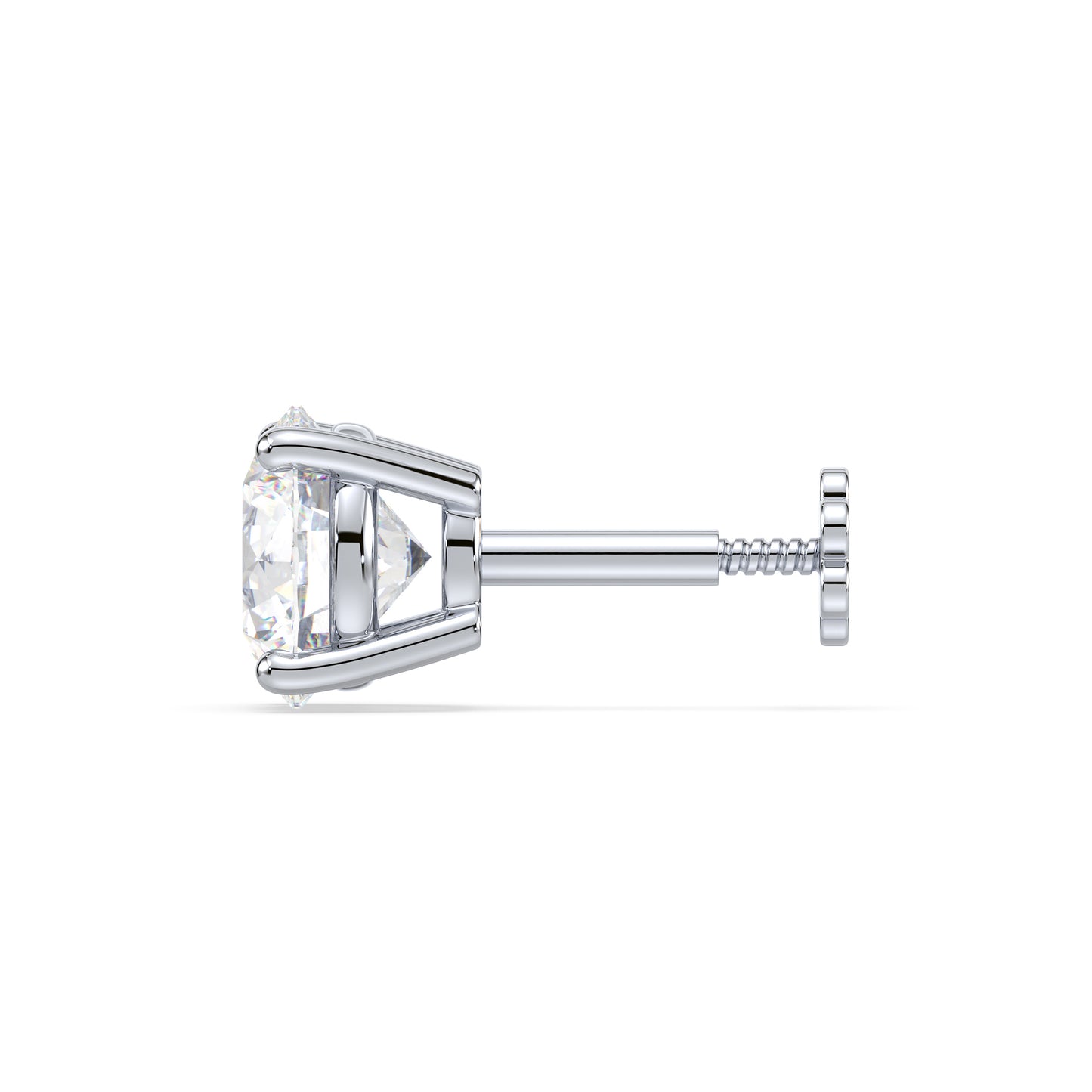 Classic Solitaire Diamond Stud Earrings
