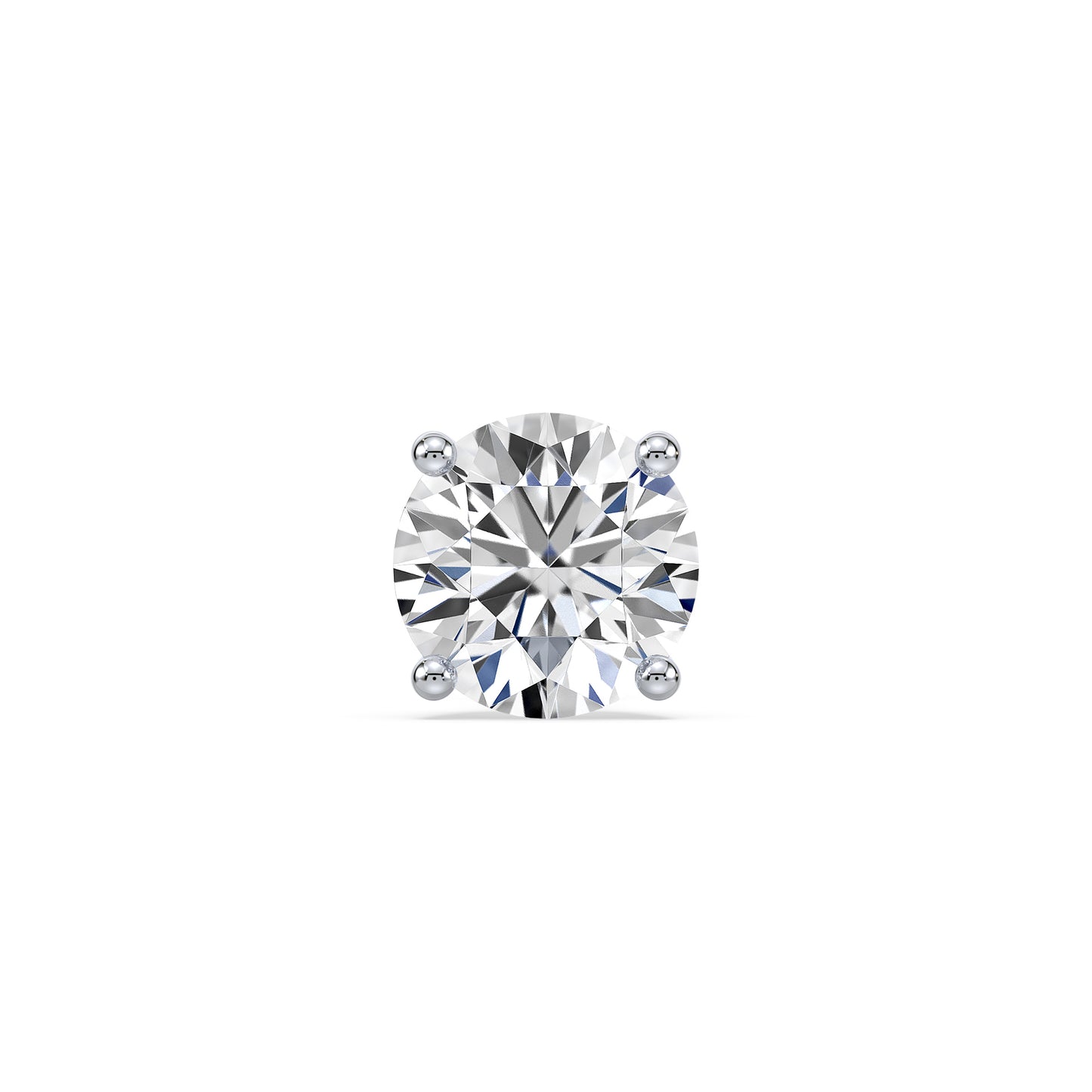 Classic Solitaire Diamond Stud Earrings