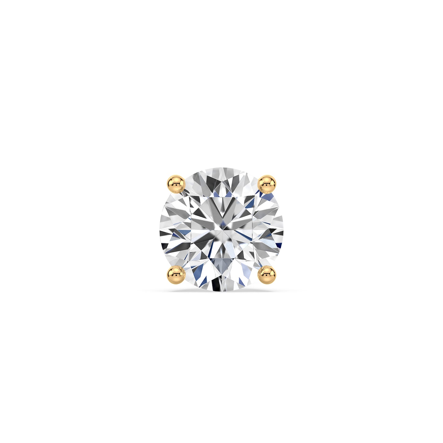 Classic Solitaire Diamond Stud Earrings