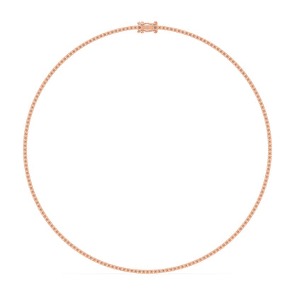 Elegant Diamond Tennis Necklace