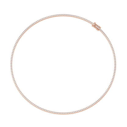 Elegant Diamond Tennis Necklace