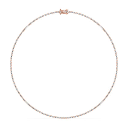 Elegant Diamond Tennis Necklace