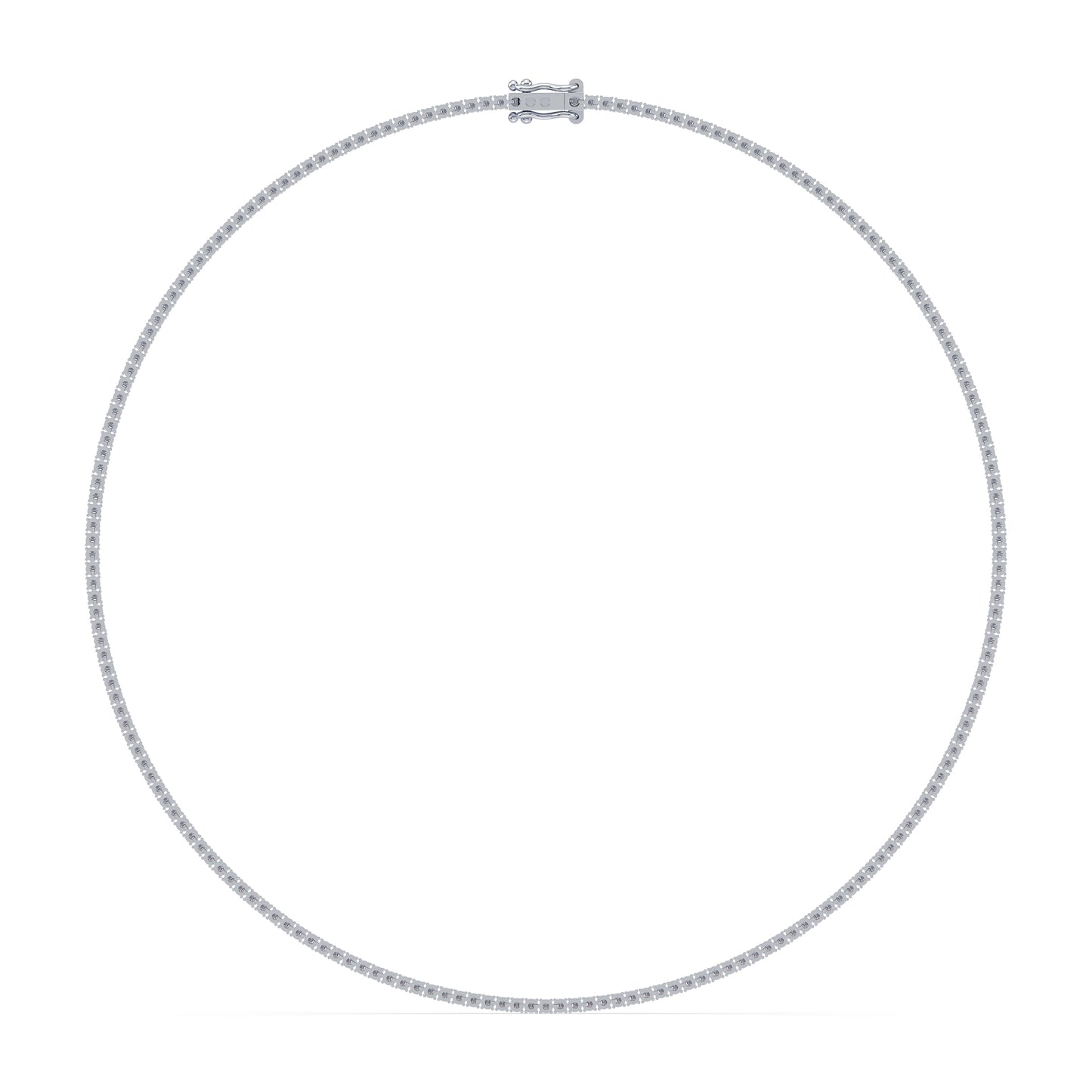 Elegant Diamond Tennis Necklace