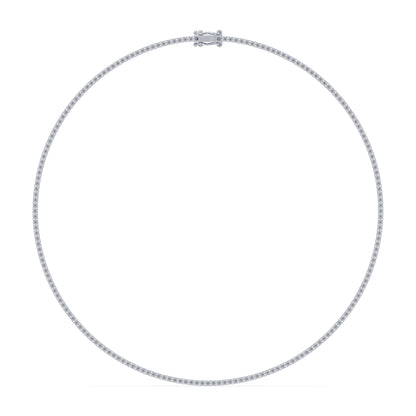 Elegant Diamond Tennis Necklace