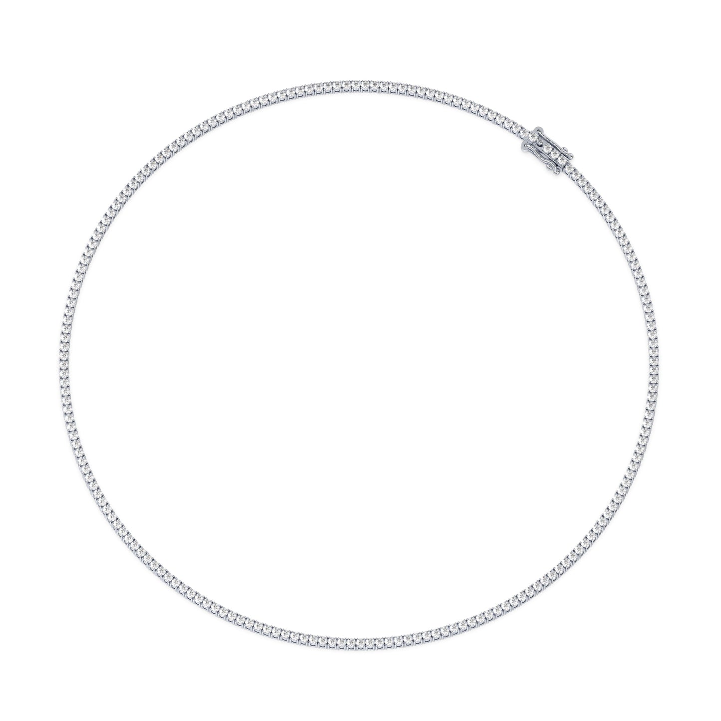 Elegant Diamond Tennis Necklace