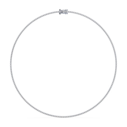 Elegant Diamond Tennis Necklace